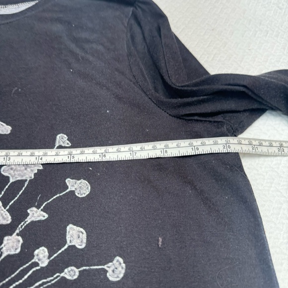 Grey/Black Long Sleeve Crew Neck Fashion T-Shirt Top Size M - Picture 11 of 11